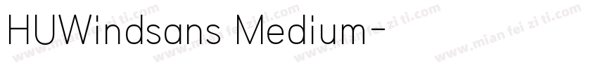 HUWindsans Medium字体转换